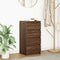 vidaXL - Dressoir - 37,5x35x76 - cm - bewerkt - hout - bruin - eikenkleurig