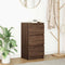 vidaXL - Dressoir - 37,5x35x76 - cm - bewerkt - hout - bruin - eikenkleurig