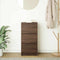 vidaXL - Dressoir - 37,5x35x76 - cm - bewerkt - hout - bruin - eikenkleurig