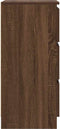 vidaXL - Dressoir - 37,5x35x76 - cm - bewerkt - hout - bruin - eikenkleurig