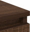 vidaXL - Dressoir - 37,5x35x76 - cm - bewerkt - hout - bruin - eikenkleurig