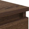 vidaXL - Dressoir - 37,5x35x76 - cm - bewerkt - hout - bruin - eikenkleurig