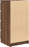 vidaXL - Dressoir - 37,5x35x76 - cm - bewerkt - hout - bruin - eikenkleurig