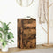 vidaXL - Dressoir - 37,5x35x76 - cm - bewerkt - hout - gerookt - eikenkleurig