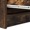 vidaXL - Dressoir - 37,5x35x76 - cm - bewerkt - hout - gerookt - eikenkleurig