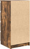 vidaXL - Dressoir - 37,5x35x76 - cm - bewerkt - hout - gerookt - eikenkleurig