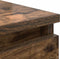 vidaXL - Dressoir - 37,5x35x76 - cm - bewerkt - hout - gerookt - eikenkleurig
