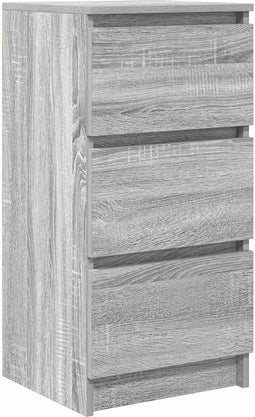 vidaXL - Dressoir - 37,5x35x76 - cm - bewerkt - hout - grijs - sonoma - eikenkleurig
