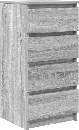 vidaXL - Dressoir - 37,5x35x76 - cm - bewerkt - hout - grijs - sonoma - eikenkleurig