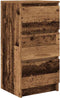 vidaXL - Dressoir - 37,5x35x76 - cm - bewerkt - hout - oud - houtkleurig