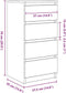 vidaXL - Dressoir - 37,5x35x76 - cm - bewerkt - hout - oud - houtkleurig