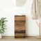 vidaXL - Dressoir - 37,5x35x76 - cm - bewerkt - hout - oud - houtkleurig