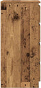 vidaXL - Dressoir - 37,5x35x76 - cm - bewerkt - hout - oud - houtkleurig