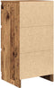 vidaXL - Dressoir - 37,5x35x76 - cm - bewerkt - hout - oud - houtkleurig