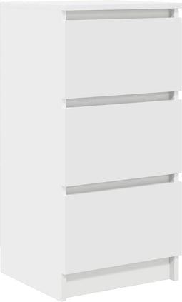 vidaXL - Dressoir - 37,5x35x76 - cm - bewerkt - hout - wit