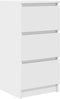 vidaXL - Dressoir - 37,5x35x76 - cm - bewerkt - hout - wit