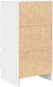 vidaXL - Dressoir - 37,5x35x76 - cm - bewerkt - hout - wit