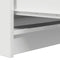 vidaXL - Dressoir - 37,5x35x76 - cm - bewerkt - hout - wit