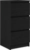 vidaXL - Dressoir - 37,5x35x76 - cm - spaanplaat - zwart - eikenkleurig