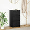 vidaXL - Dressoir - 37,5x35x76 - cm - spaanplaat - zwart - eikenkleurig