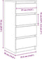 vidaXL - Dressoir - 37,5x35x76 - cm - spaanplaat - zwart - eikenkleurig