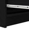 vidaXL - Dressoir - 37,5x35x76 - cm - spaanplaat - zwart - eikenkleurig