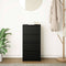 vidaXL - Dressoir - 37,5x35x76 - cm - spaanplaat - zwart - eikenkleurig