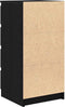 vidaXL - Dressoir - 37,5x35x76 - cm - spaanplaat - zwart - eikenkleurig