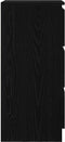 vidaXL - Dressoir - 37,5x35x76 - cm - spaanplaat - zwart - eikenkleurig