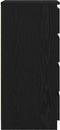 vidaXL - Dressoir - 37,5x35x76 - cm - spaanplaat - zwart - eikenkleurig
