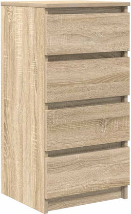 vidaXL - Dressoir - 37,5x35x76cm - bewerkt - hout - sonoma - eikenkleurig