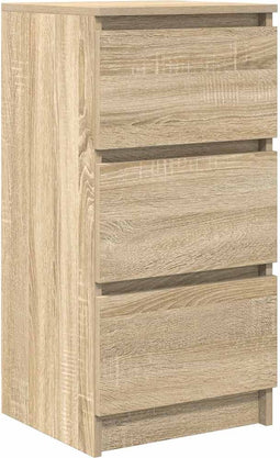vidaXL - Dressoir - 37,5x35x76cm - bewerkt - hout - sonoma - eikenkleurig