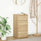 vidaXL - Dressoir - 37,5x35x76cm - bewerkt - hout - sonoma - eikenkleurig