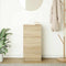 vidaXL - Dressoir - 37,5x35x76cm - bewerkt - hout - sonoma - eikenkleurig