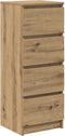 vidaXL - Dressoir - 37,5x35x99 - cm - spaanplaat - ambachtelijk - eikenkleurig