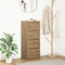 vidaXL - Dressoir - 37,5x35x99 - cm - spaanplaat - ambachtelijk - eikenkleurig