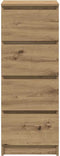 vidaXL - Dressoir - 37,5x35x99 - cm - spaanplaat - ambachtelijk - eikenkleurig