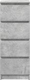 vidaXL - Dressoir - 37,5x35x99 - cm - spaanplaat - betongrijs