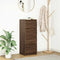 vidaXL - Dressoir - 37,5x35x99 - cm - spaanplaat - bruin - eikenkleurig