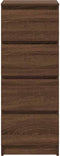 vidaXL - Dressoir - 37,5x35x99 - cm - spaanplaat - bruin - eikenkleurig