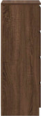 vidaXL - Dressoir - 37,5x35x99 - cm - spaanplaat - bruin - eikenkleurig