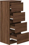 vidaXL - Dressoir - 37,5x35x99 - cm - spaanplaat - bruin - eikenkleurig