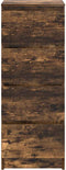 vidaXL - Dressoir - 37,5x35x99 - cm - spaanplaat - gerookt - eikenkleurig