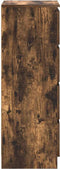 vidaXL - Dressoir - 37,5x35x99 - cm - spaanplaat - gerookt - eikenkleurig