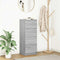 vidaXL - Dressoir - 37,5x35x99 - cm - spaanplaat - grijs - sonoma