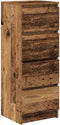 vidaXL - Dressoir - 37,5x35x99 - cm - spaanplaat - oud - hout