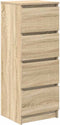 vidaXL - Dressoir - 37,5x35x99 - cm - spaanplaat - sonoma - eikenkleurig