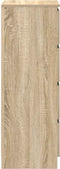 vidaXL - Dressoir - 37,5x35x99 - cm - spaanplaat - sonoma - eikenkleurig