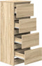 vidaXL - Dressoir - 37,5x35x99 - cm - spaanplaat - sonoma - eikenkleurig