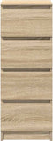vidaXL - Dressoir - 37,5x35x99 - cm - spaanplaat - sonoma - eikenkleurig